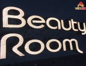 Chữ nổi mặt acrylic giả đá Beauty Room
