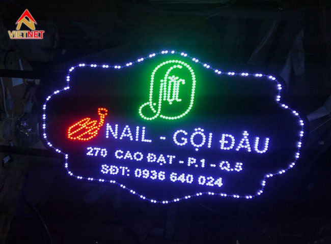 Quy trình gia công hộp đèn led điện tử cho cửa tiệm Mộc