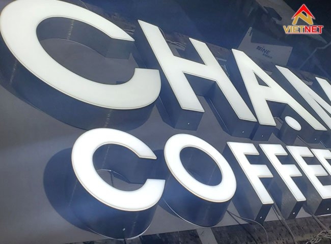 Bảng hiệu chữ nhôm Chạm Coffee