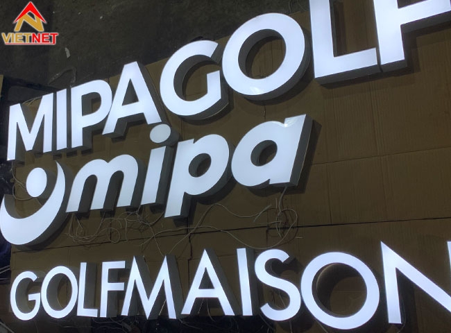 Bảng hiệu chữ nhôm Mipa Golf