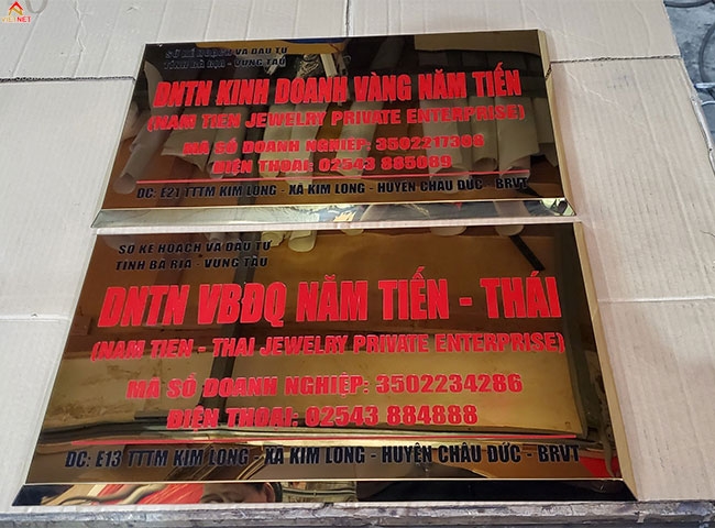 Bảng inox ăn mòn DNTN Năm Tiến