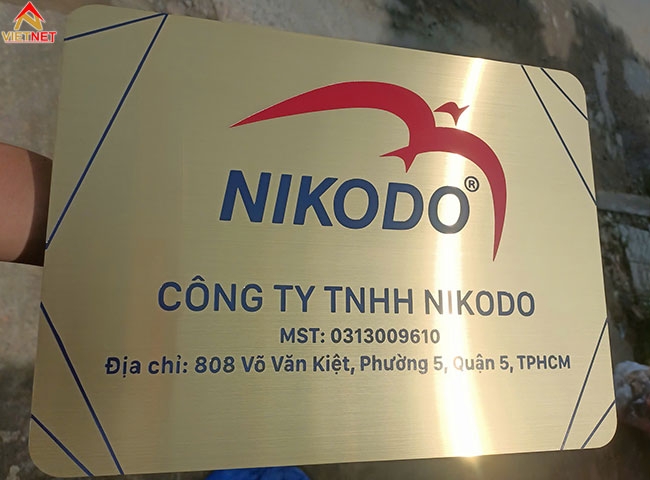 Bảng inox ăn mòn NIKODO