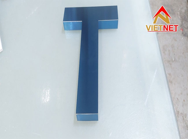 Gia công chữ inox xanh dương giá rẻ, uy tín