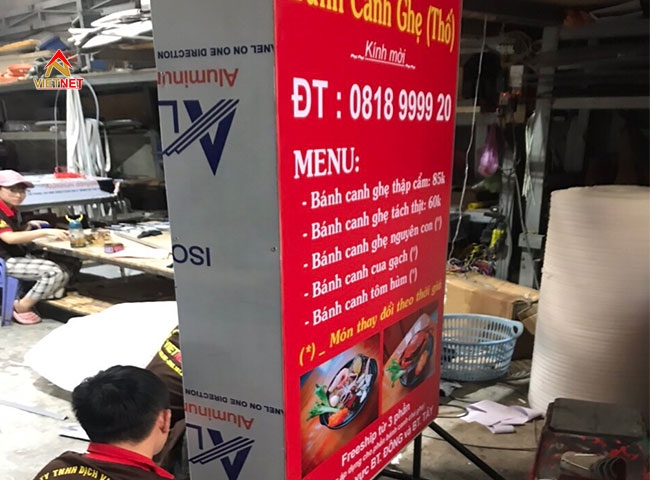 Gia công hộp đèn bạt hiflex giá rẻ, uy tín, chất lượng