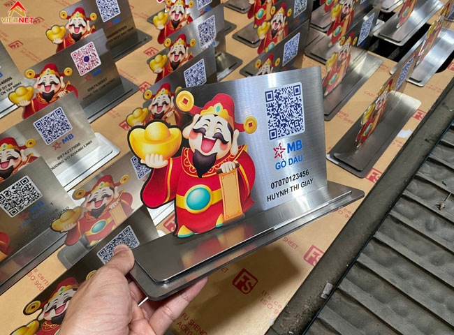 Làm bảng inox in uv Mã QR CODE