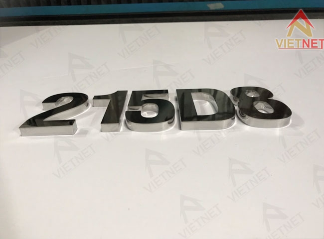 Xưởng sản xuất chữ inox trắng gương giá tận gốc, làm đẹp từng milimet!